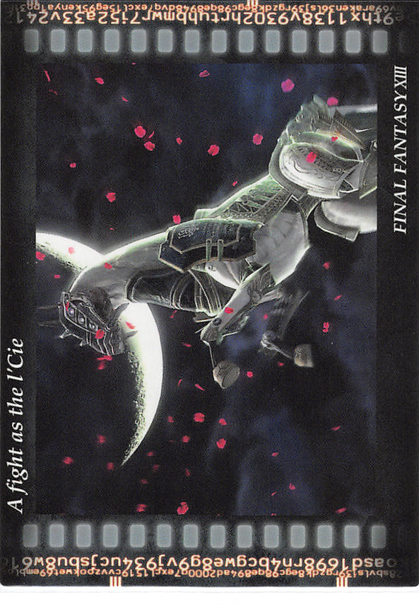 Final Fantasy Art Museum Trading Card - Kai #034 Normal Art Museum A fight as the l'Cie (Final Fantasy XIII) (Odin) - Cherden's Doujinshi Shop - 1
