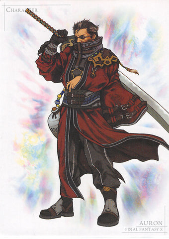 Final Fantasy Art Museum Trading Card - S-30 Normal Art Museum 7-Eleven  Special Edition Illustration Ver. Part 2: Auron Character Card (Auron)