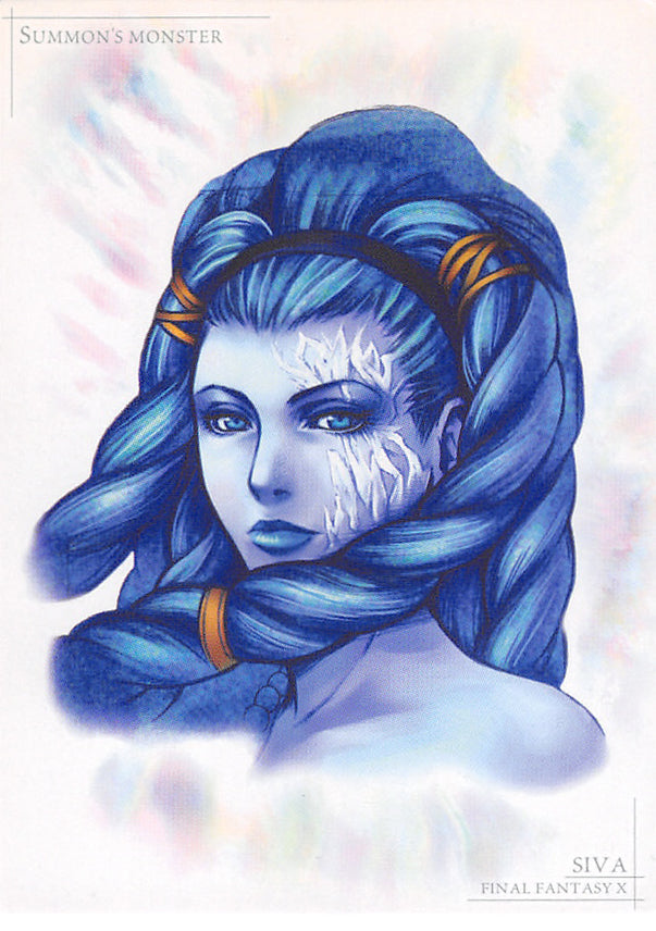 Final Fantasy Art Museum Trading Card - Special S-39 Normal Art Museum Siva (Summon's Monster) (Final Fantasy X) (Shiva) - Cherden's Doujinshi Shop - 1