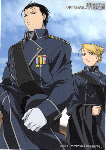 Fullmetal Alchemist Trading Card - Carddass Masters Part 2: 09 Mustang and Hawkeye (Roy Mustang x Riza Hawkeye) - Cherden's Doujinshi Shop - 1