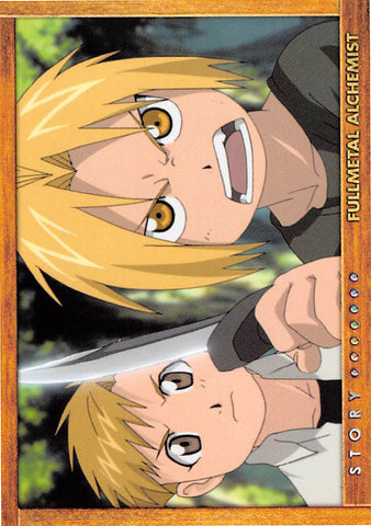 Fullmetal Alchemist Trading Card - Carddass Masters Part 2: 75 Story Card: Episode 28 All is One One is All (Al x Ed) - Cherden's Doujinshi Shop - 1