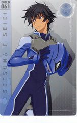 Setsuna F Seiei DW3-056Metal Rare Gundam Try Age Card Holo