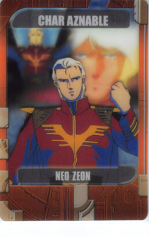 Gundam Char's Counterattack Trading Card - 9-08-201 Normal Wafer Choco Anniversary Card Vol. 1: Char Aznable (Char Aznable) - Cherden's Doujinshi Shop - 1