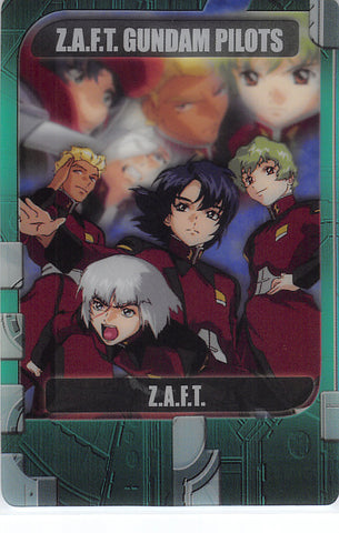 Gundam Seed Trading Card - 14-14-779 Normal Wafer Choco Anniversary Card Vol. 3: Z.A.F.T. Gundam Pilots (Athrun Zala) - Cherden's Doujinshi Shop - 1