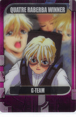 Gundam Wing Trading Card - 6-13-175 Normal Wafer Choco Anniversary Card Vol. 1: Quatre Raberba Winner (Quatre) - Cherden's Doujinshi Shop - 1