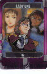 Gundam Wing Trading Card - 6-17-179 Normal Wafer Choco Anniversary Card Vol. 1: Lady Une (Lady Une) - Cherden's Doujinshi Shop - 1