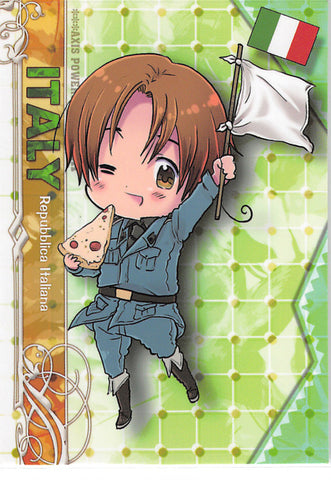 Hetalia Axis Powers Trading Card - No.01 Normal Frontier Works World Mission-01 North Italy (2008) (Italy) - Cherden's Doujinshi Shop - 1