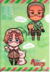 Hetalia Axis Powers Clear File - Mini Clear File Collection # 2: Cameroon Canada China and Cuba (Canada) - Cherden's Doujinshi Shop - 1