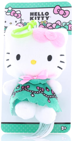 Hello Kitty Plush - Just Play Hello Kitty Clip-On Plush (Green Dress) (1289JTA01) (Hello Kitty) - Cherden's Doujinshi Shop - 1