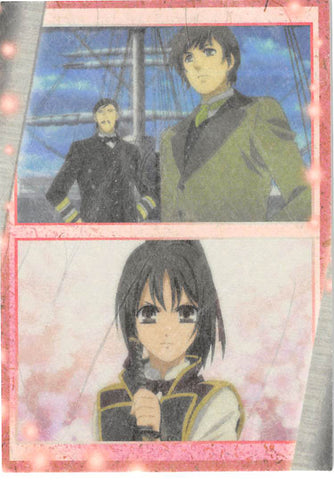 Hakuoki Trading Card - 67 Normal Frontier Works Chizuru Yukimura Keisuke Otori and Takeaki Enomoto (Record of the Jade Blood: Truth (2) Washi Paper Version) (Chizuru Yukimura) - Cherden's Doujinshi Shop - 1
