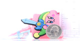 Kirby Clip - Kirby (Legend of Zelda Link Version) Handy Sanz (HandySanz) Travel Size Clip (EMPTY BOTTLE) (Kirby)