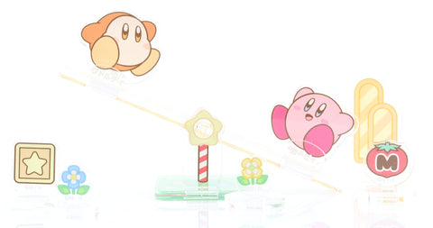 Kirby Figurine - See-Saw Kirby & Waddle Dee Moving Acrylic Diorama Stand Figure (Kirby) - Cherden's Doujinshi Shop - 1