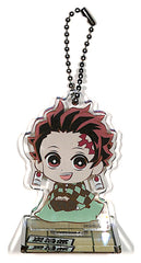 Demon Slayer Keychain - Puchizabu Stand Mini Acrylic Keyholder A Tanjiro Kamado (Tanjiro Kamado) - Cherden's Doujinshi Shop - 1