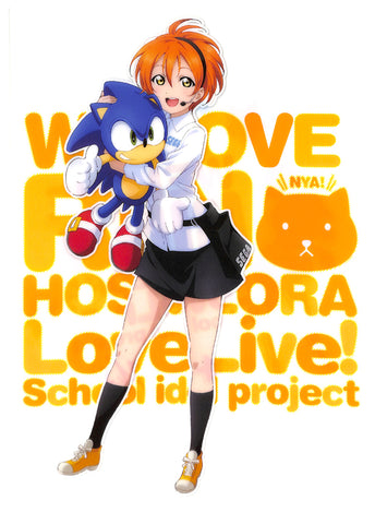 Love Live! School Idol Project Clear File - Sega Limited Edition A4 Clear File Kira-Kira-Sensation! 10 Rin Hoshizora and Sonic (Rin Hoshizora) - Cherden's Doujinshi Shop - 1