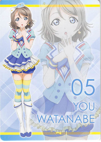 Love Live! Sunshine!! Trading Card - 05 You Watanabe Aquors Blue Sky Jumping Heart CD First Edition Promo (You Watanabe) - Cherden's Doujinshi Shop - 1