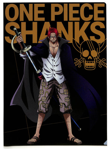 One Piece Clear File - Ichiban Kuji Prize H VS A4 Clear File Shanks (Shanks) - Cherden's Doujinshi Shop - 1