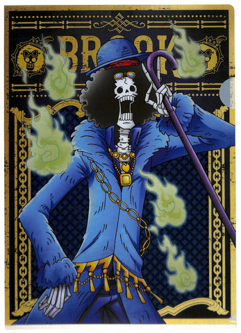 One Piece Clear File - Ichiban Kuji Prize L 20th Anniversary A4 Clear File Brook (Brook) - Cherden's Doujinshi Shop - 1
