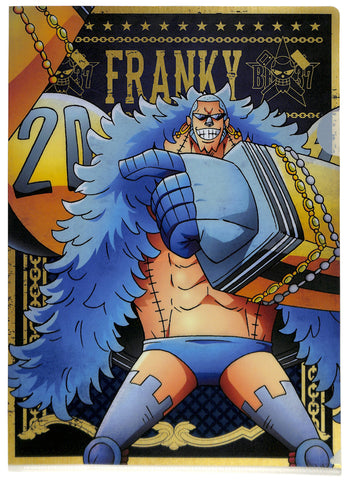 One Piece Clear File - Ichiban Kuji Prize L 20th Anniversary A4 Clear File Franky (Franky) - Cherden's Doujinshi Shop - 1