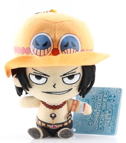 One Piece Plush - Jaia Prize Bag Accessory Sitting Plushie 3 Brothers Version: Portgas D. Ace (Portgas D. Ace) - Cherden's Doujinshi Shop - 1