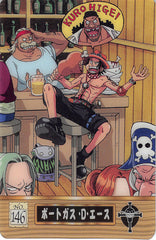 One Piece Trading Card - No.146 Normal Gumi New King of Pirates Gummy Card Part 4: Portgas D. Ace (Portgas D. Ace) - Cherden's Doujinshi Shop - 1