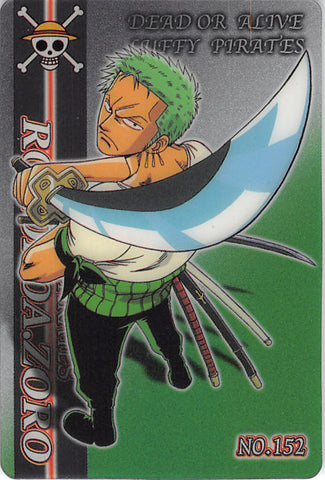 One Piece Trading Card - No.152 Special Gumi New King of Pirates Gummy Card Part 5: (FOIL) Roronoa Zoro (Roronoa Zoro) - Cherden's Doujinshi Shop - 1