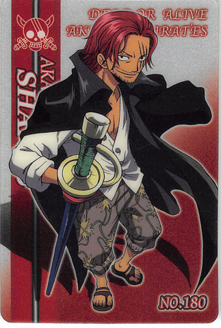 One Piece Trading Card - No.180 Special Gumi New King of Pirates Gummy Card Part 6: (FOIL) Shanks (Shanks) - Cherden's Doujinshi Shop - 1