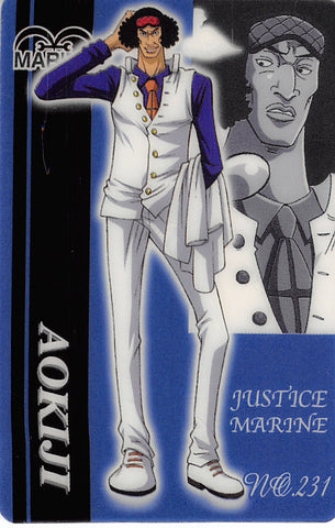 One Piece Trading Card - No.231 Normal Gumi New King of Pirates Gummy Card Part 8: Aokiji (Aokiji) - Cherden's Doujinshi Shop - 1