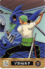 One Piece Trading Card - No.294 Normal Gumi King of Pirates Gummy Card 2 CP9 Edition: Zoro VS Kaku (Roronoa Zoro) - Cherden's Doujinshi Shop - 1