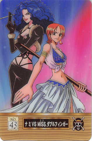 One Piece Trading Card - No.43 Normal Gumi King of Pirates Gummy Card Part 2: Nami VS MISS Doublefinger (Nami) - Cherden's Doujinshi Shop - 1