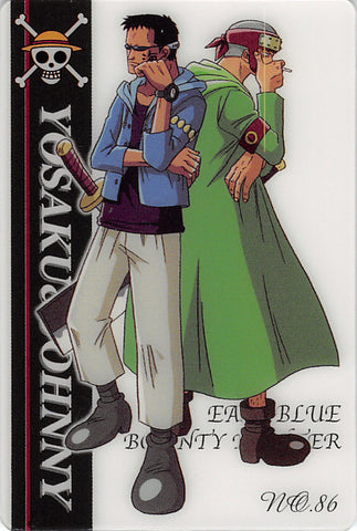 One Piece Trading Card - No.86 Normal Gumi New King of Pirates Gummy Card Part 2: Yosaku and Johnny (Yosaku) - Cherden's Doujinshi Shop - 1