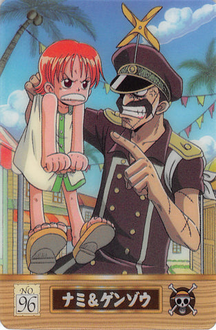 One Piece Trading Card - No.96 Normal Gumi New King of Pirates Gummy Card Part 2: Nami & Genzo (Nami) - Cherden's Doujinshi Shop - 1