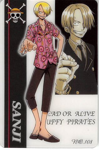 One Piece Trading Card - New King of Pirates Gumi Part 3: No. 108 Sanji Bandai (Sanji) - Cherden's Doujinshi Shop - 1