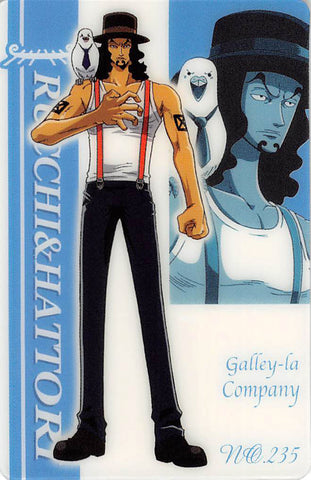 One Piece Trading Card - New King of Pirates Gumi Part 8: No. 235 Rocchi & Hattori Bandai (Lucci) - Cherden's Doujinshi Shop - 1