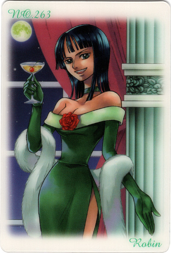 One Piece Trading Card - Part 9: No. 263 Special New King of Pirates Gumi (Gummy) Robin (Nico Robin) - Cherden's Doujinshi Shop - 1
