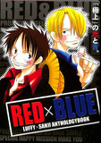 One Piece Doujinshi - RED x BLUE (Luffy x Sanji) - Cherden's Doujinshi Shop - 1
