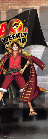 One Piece Poster - Weekly Shonen Jump 40th Anniversary Premium Poster: Monkey D. Luffy (Normal) (Luffy) - Cherden's Doujinshi Shop - 1
