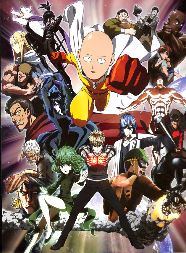 One-Punch Man Poster - Just Toys Intl. 12w x16h (inches) Mini Poster: Cast (Saitama) - Cherden's Doujinshi Shop - 1