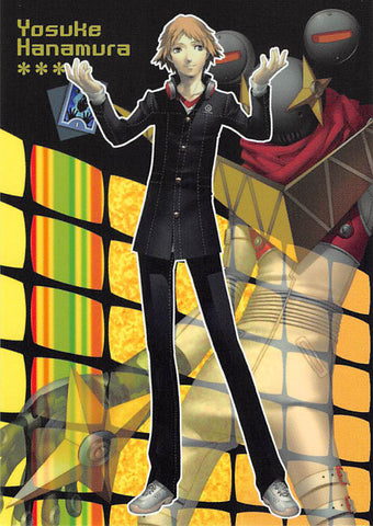 Shin Megami Tensei:  Persona 4 Trading Card - No.02   Character Card-02 Yosuke Hanamura (Yosuke) - Cherden's Doujinshi Shop - 1