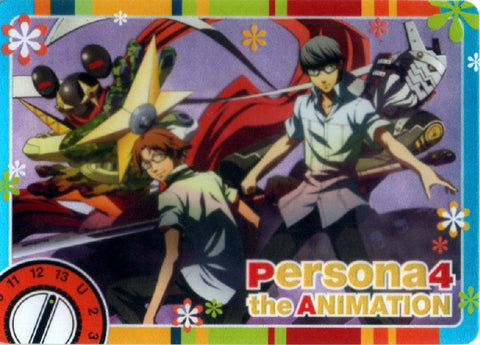 Shin Megami Tensei:  Persona 4 Trading Card - SPR 06 (FOIL) (Hero x Yosuke) - Cherden's Doujinshi Shop - 1