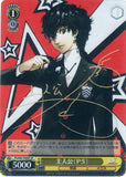 Persona 5 Trading Card - CH P5/S45-T03SP SP Weiss Schwarz (SIGNED FOIL) Protagonist (P5) (JOKER (Persona 5)) - Cherden's Doujinshi Shop - 1