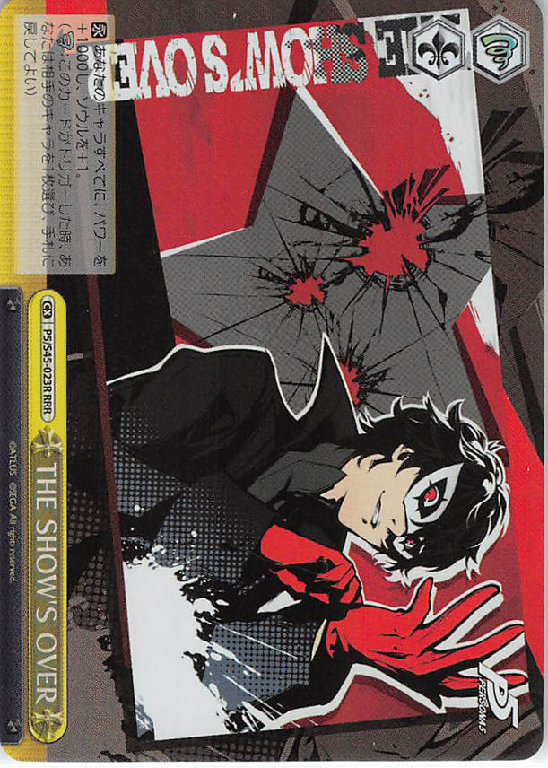 Persona 5 Trading Card - CX P5/S45-023R RRR Weiss Schwarz (FOIL) THE SHOW'S OVER (Ren Amamiya) - Cherden's Doujinshi Shop - 1