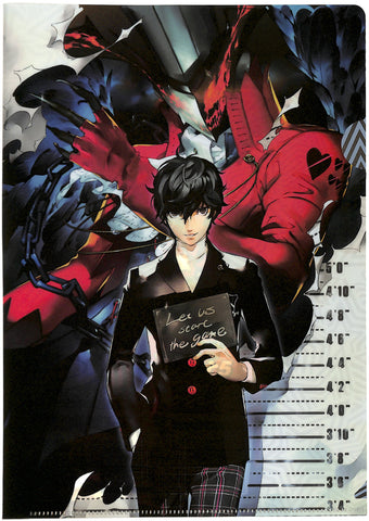 Persona 5 Clear File - Sega Lucky Kuji Light Prize A4 Clear File Let us start the game (Ren Amamiya) - Cherden's Doujinshi Shop - 1