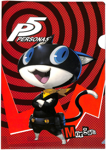 Persona 5 Clear File - Sega Lucky Kuji Light Prize A4 Clear File Morgana MONA and Zorro (Morgana) - Cherden's Doujinshi Shop - 1