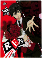 Persona 5 Clear File - Sega the Animation Campaign UFO Catcher Bonus A4 File: Ren Amamiya (Ren Amamiya) - Cherden's Doujinshi Shop - 1