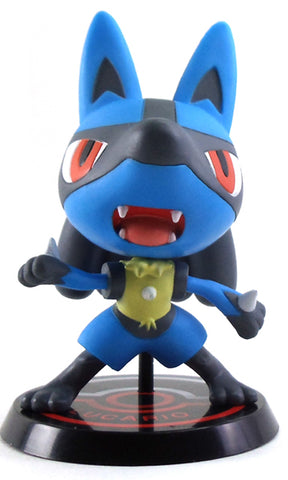 Pokemon Figurine - Best Wishes Chibi kyun Chara Ichiban Kuji J Prize Lucario (Lucario) - Cherden's Doujinshi Shop - 1