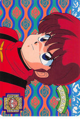 Ranma 1/2 Trading Card - 40 Normal Carddass Part 1: Ranma Saotome (Female) (Yellow Back) (Ranma Saotome) - Cherden's Doujinshi Shop - 1