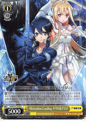 Sword Art Online Trading Card - CH SAO/S71-018 U Weiss Schwarz Alicization Lasting Kirito & Asuna (Kirito x Asuna Yuuki) - Cherden's Doujinshi Shop - 1