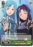 Sword Art Online Trading Card - SAO/S47-044 C Weiss Schwarz Asuna & Yuuki (CH) (Asuna Yuuki) - Cherden's Doujinshi Shop - 1