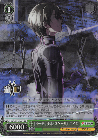 Sword Art Online Trading Card - SAO/S71-048S SR Weiss Schwarz (FOIL) Eiji Ordinal Scale (CH) (Eiji Nochizawa) - Cherden's Doujinshi Shop - 1