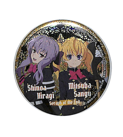 Seraph of the End Pin - Shinoa Hiragi and Mitsuba Sangu Can Badge - Sparkle Background (2320046) (Shinoa Hiragi) - Cherden's Doujinshi Shop - 1